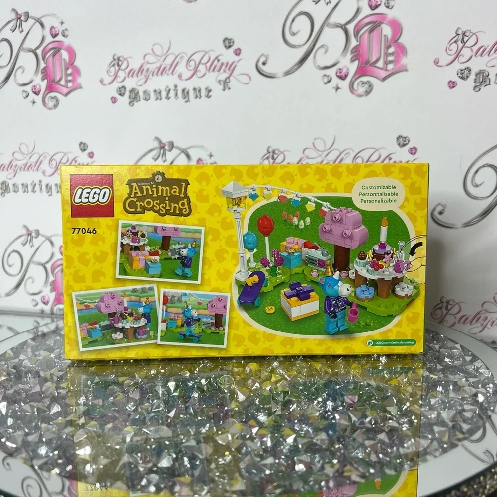 LEGO Animal Crossing build set party tea party Customizable Playset - Yellow